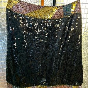 Sequin and beaded halter style top